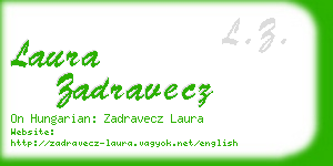 laura zadravecz business card